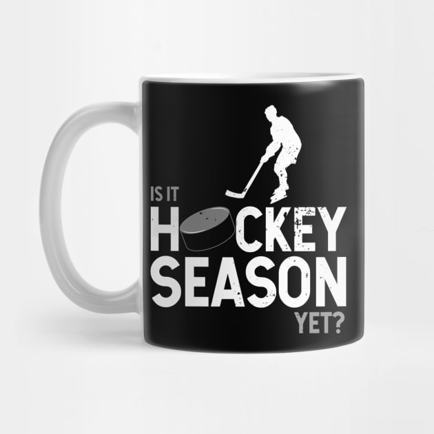 Hockey lovers can't wait for hockey season hockey skater graphic by Gold Wings Tees